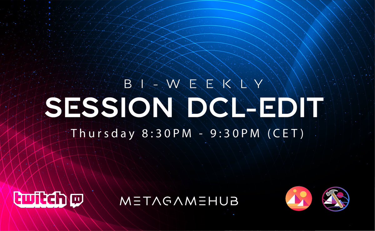 ayra_haus's tweet photo. Are you ready for the bi-weekly LIVE coding session?! Join our livestream, where we showcase our #DCLedit tool made specifically for @decentraland!
Do you use the #DCLsdk or the Official #Decentraland builder? Come visit us on the 24th of November! ๐ฅ
๐บ:https://t.co/6jJAYTGc2k https://t.co/kxCk1Gq5b4