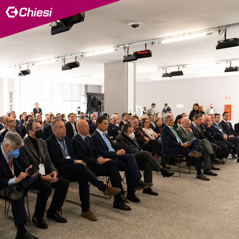 ChiesiGroup's tweet photo. The Coronavirus has made clear how crucial are #scientificresearch and #pharmaceutical development. That is why we decided to invest on a new #Biotech Center of Excellence and today we had the pleasure of opening the doors of the construction site.