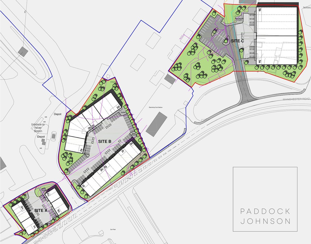 paddockjohnson's tweet photo. Delighted to be working with Carlton Power on developing unused, brownfield land just outside of the ongoing Carrington masterplan which will deliver much needed commercial & light industrial space to meet a growing need for SME's.
#architects #architecture #shapingenvironments https://t.co/4sMdslYP23