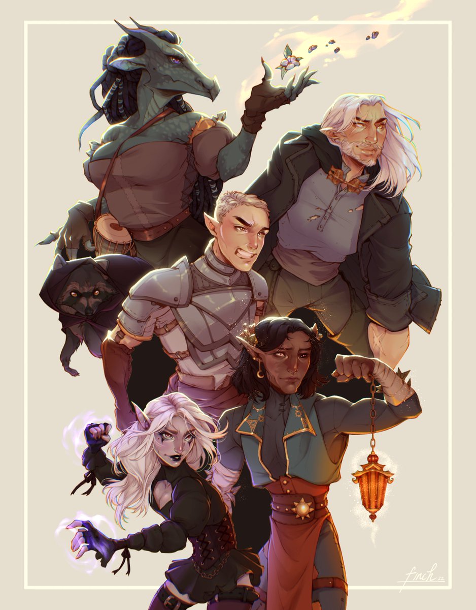 「Raisin Hell  a dnd party commission! #dn」|Tamaraのイラスト