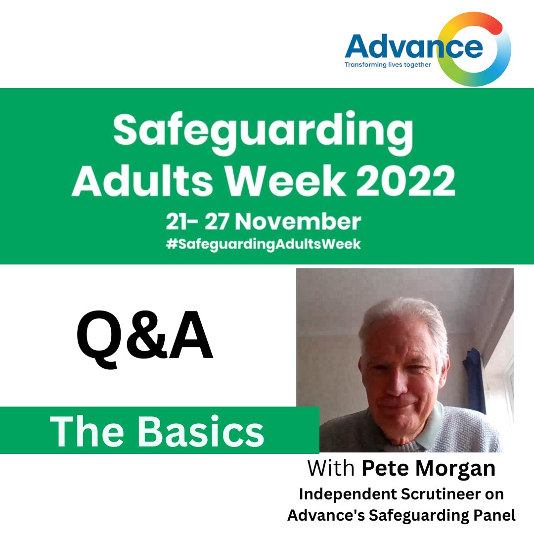 What is Safeguarding? Why is it important?

Pete, Independent Scrutineer on Advance’s Safeguarding Panel, recently talked to us about the basics of safeguarding to celebrate @AnnCraftTrust #SafeguardingAwarenessWeek 

Read the full Q and A on our website👉 bit.ly/3tOsIII
