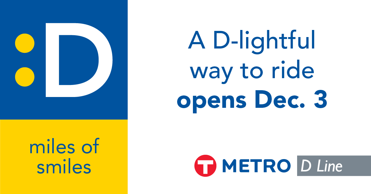 MetroTransitMN's tweet image. Happy Monday! Did we tell you that we're kicking off a brand new Bus Rapid Transit line, the METRO D Line soon? Find out more at metrotransit.org/d-line
#MetroDLine #metrotransitmn #brtafasterride
