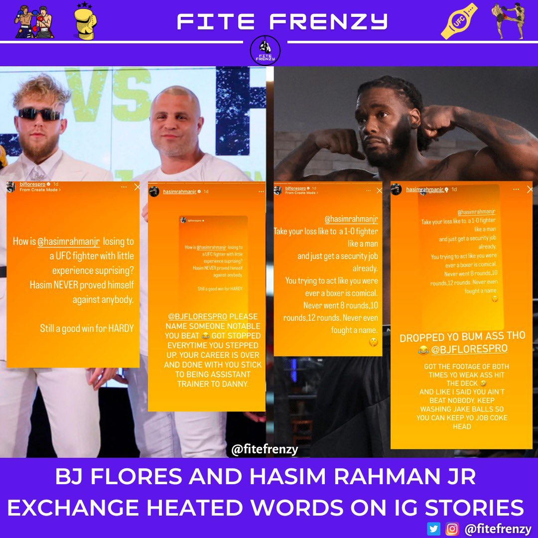 FiteFrenzy's tweet photo. π
@jakepaul @bjfloresboxing @_HasimRahmanJr
#JakePaul #BJFlores #HasimRahmanJr #Misfits003 https://t.co/6R83Lf46mQ