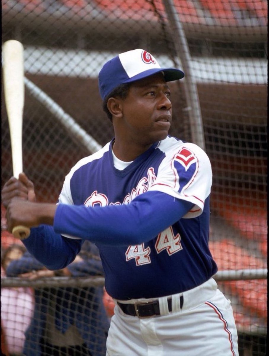 Super70sSports's tweet photo. Take away all of Hank Aaron’s home runs and he still has more hits than Wade Boggs. Enjoy your Monday. https://t.co/qxY32211ms