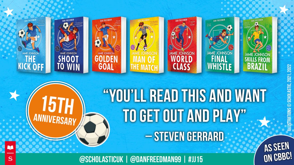 ScholasticUKTch's tweet image. To mark the 2022 World Cup kick off, we&apos;re giving away a set of SIGNED Jamie Johnson books for a teacher and their class to enjoy!

To enter, simply follow us and retweet. Please note, this is a school giveaway and can only be delivered to a school address. #JJ15 @DanFreedman99