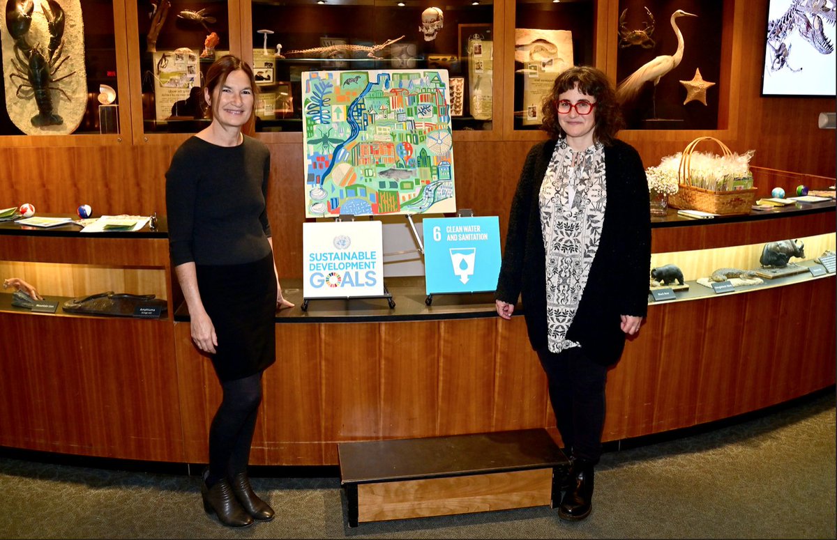 Thanks to <a href="/AcadNatSci/">Academy of Natural Sciences</a> and <a href="/miriam_singer/">miriam singer</a> for partnering with us to bring awareness to SDG 6: Clean Water and Sanitation! This mural will be stationed at the Academy of Natural Sciences for the community of Philadelphia to enjoy!  Learn more here: globalphiladelphia.org/global-events/…