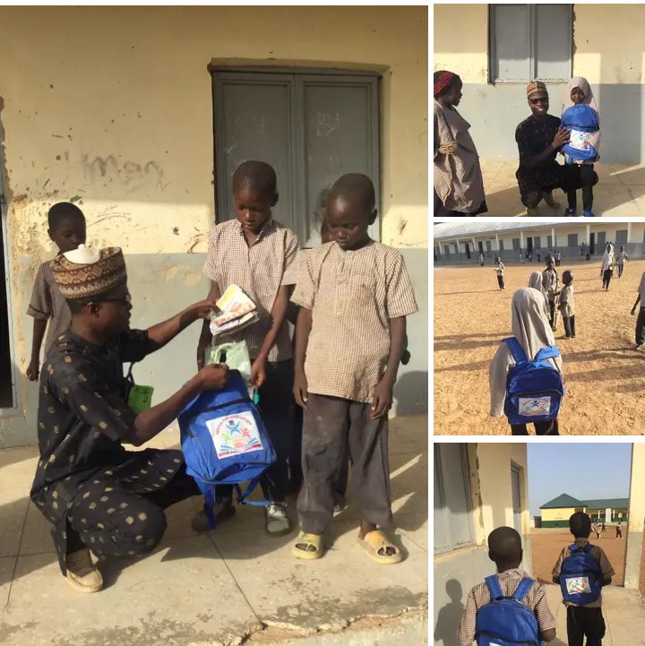 IQRAA_impact's tweet photo. His Ambassadorship Umar Mahmud (Mainan Damba) who doubled as the Founder/CEO joined the trend courtesy of the "BackPack Project".
Investing in children's future is very essential to self growth and national development.
#1ChangeMaker #1BAG #1student https://t.co/In34GuDaYi