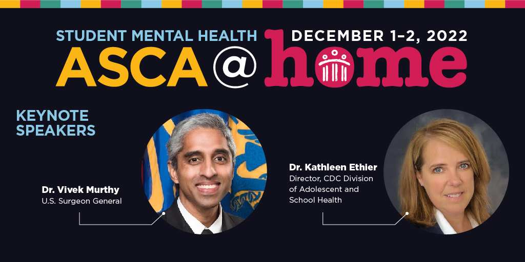 ASCA (@ascatweets) on Twitter photo Update and expand your expertise in student mental health with #ASCAatHome22 featuring keynote speakers <a href="/Surgeon_General/">U.S. Surgeon General</a>, and Kathleen Ethier, Ph.D., director of <a href="/CDC_DASH/">CDC’s Division of Adolescent and School Health</a>. Register here: ascaconferences.org/at-home/ Update and expand your expertise in student mental health with #ASCAatHome22 featuring keynote speakers <a href="/Surgeon_General/">U.S. Surgeon General</a>, and Kathleen Ethier, Ph.D., director of <a href="/CDC_DASH/">CDC’s Division of Adolescent and School Health</a>. Register here: ascaconferences.org/at-home/