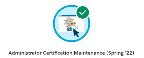 Renovada la certificación de <a href="/salesforce/">Salesforce</a> Administrator Certification Maintenance (Spring '22) en <a href="/Trailhead/">Trailhead</a> #crm #salesforce #salesforcespain trailhead.salesforce.com/es-MX/content/…