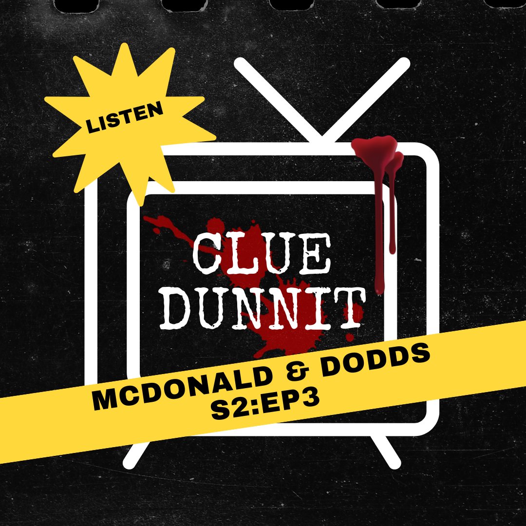 cluedunnit's tweet photo. This week we watched MCDONALD &amp; DODDS Season 2 Episode 3 "The War of Rose" on BritBox. We head to Bath, UK to see which member of a dysfunctional plastic surgery team killed an influencer 🔍 🕵️ 🔎⁠

🎧 Listen to Cluedunnit Podcast on your fav podcatchers!⁠
⁠
#mcdonaldanddodds https://t.co/7alMWaPsDJ