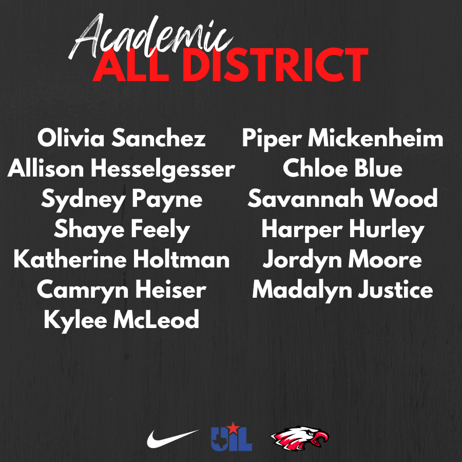 Congratulations to these 7-5A All District Selections! We are so proud of you! ❤️🖤🦅

#dw2022