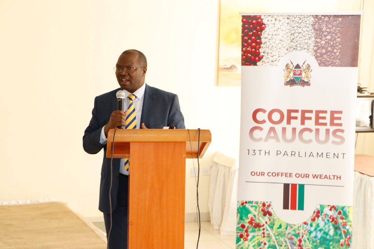 During the Parliamentary's Caucus on Coffee at Maanzoni Lodge, Machakos 
The contribution of coffee in our economy cannot be overemphasised given that it is among the leading foreign exchange earner and a source of livelihood to many rural households at the bottom of the pyramid