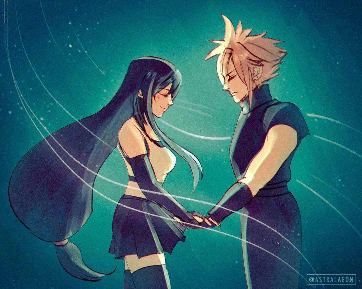 astrakamii's tweet photo. all of my pieces for #clotiweek ! it was fun to venture out of my comfort zone and experiment with new brushes, textures, and color palettes 😊 here’s the progression of cloud and tifa’s relationship ♥️

#ClotiWeek2022 
#IconicCloti #クラティ #ClotiFallFestival2022 #cloti #ff7r https://t.co/js2tnZq4W0