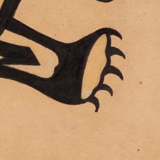 KhaliliOnline's tweet photo. This lion has five claws, representative of the five major figures within their faith; Allah, Muhammad, ‘Ali, Hasan and Husayn. This composition has been signed by the calligrapher Ahmed Hilmi
#manuscriptmonday #thulth https://t.co/Yg6TmPO0Zw