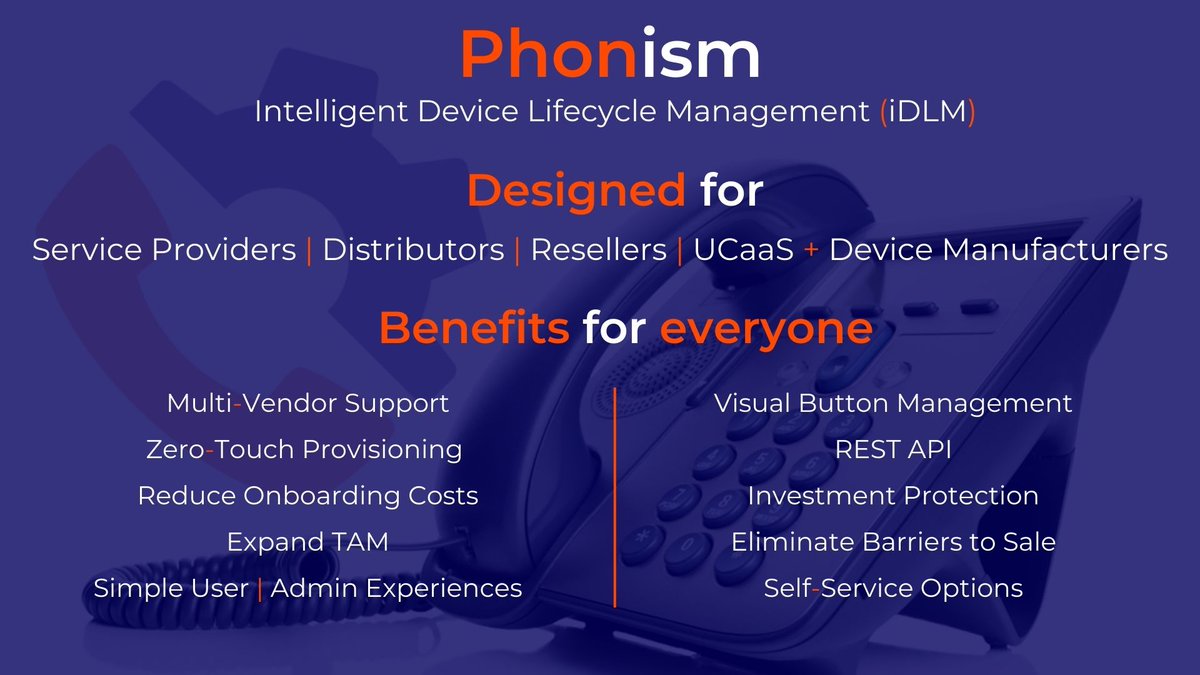 If it's been a while since you've checked in with us, here's an easy reminder of who we are and what we do. #VoIP #phoneprovisioning #zerotouchprovisioning #ztp #intelligentdevicelifecyclemanagement #iDLM