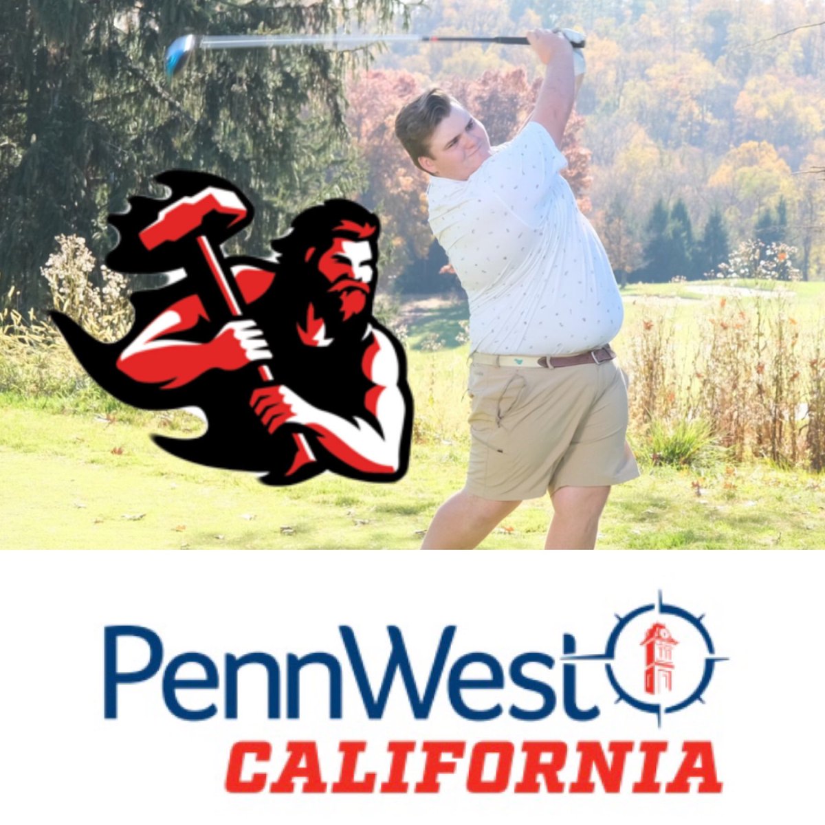 GavinGoodrich6's tweet photo. Glad to announce my commitment to play college golf at Cal U Penn West, thank you for everyone who has made this opportunity possible!!!! https://t.co/AsB9huJbR3