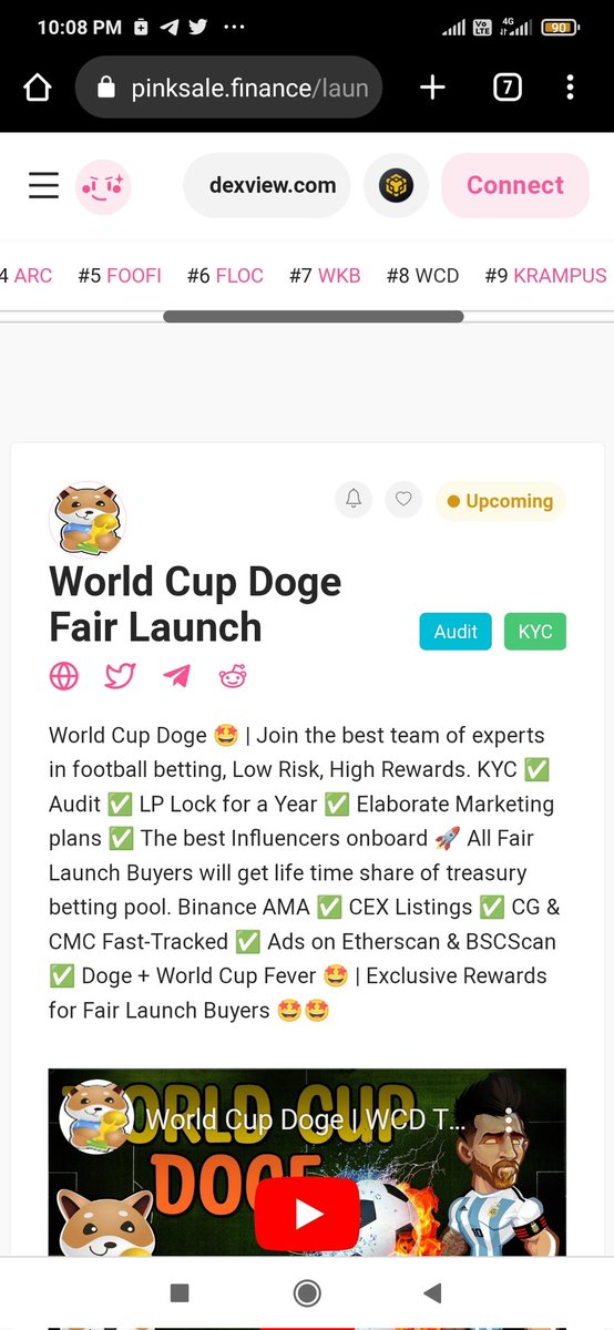 Trending #8 on Pinksale guys. 🔥🔥

Fairlaunch starts in 50 minutes 🔥🔥