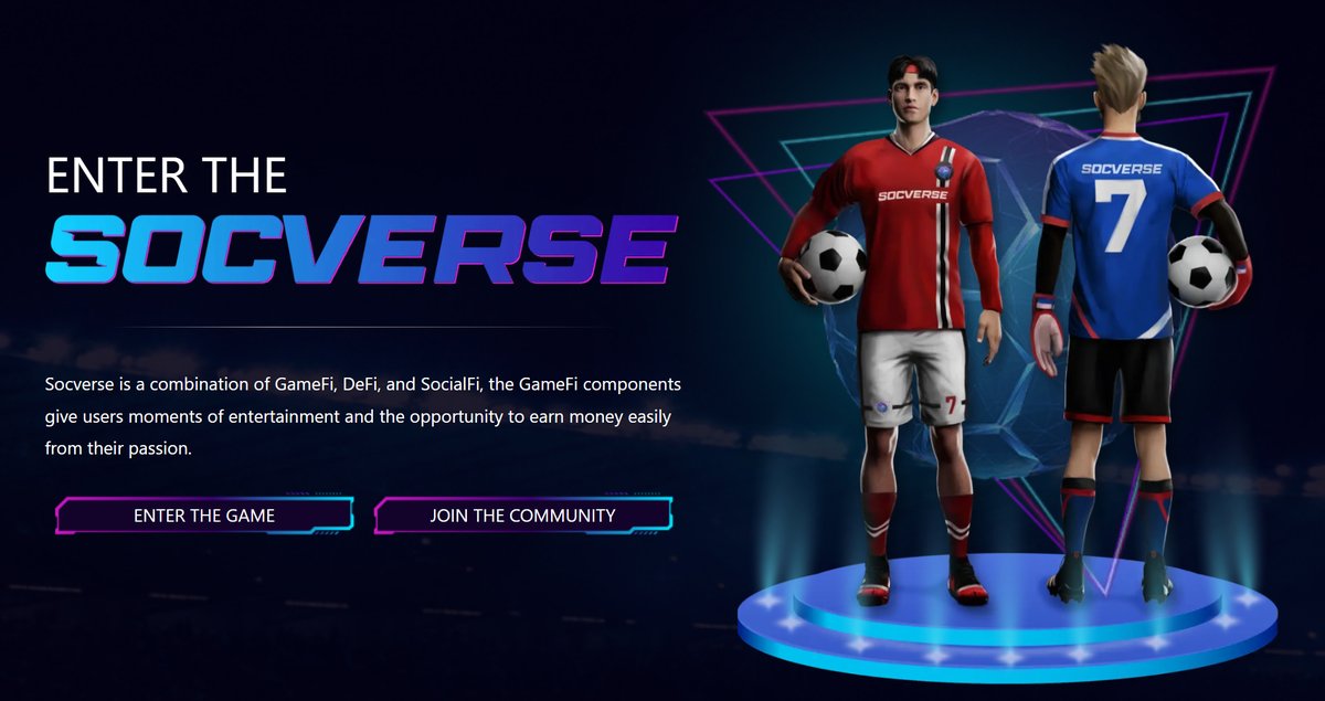 Socverse combines the GameFi concept, DeFi, and SocialFi in one with the aim to give users a great form of entertainment and the opportunity to earn from their passion.
Website: socverse.io
Docs: docs.socverse.io

#Socverse #aptos #gamefi