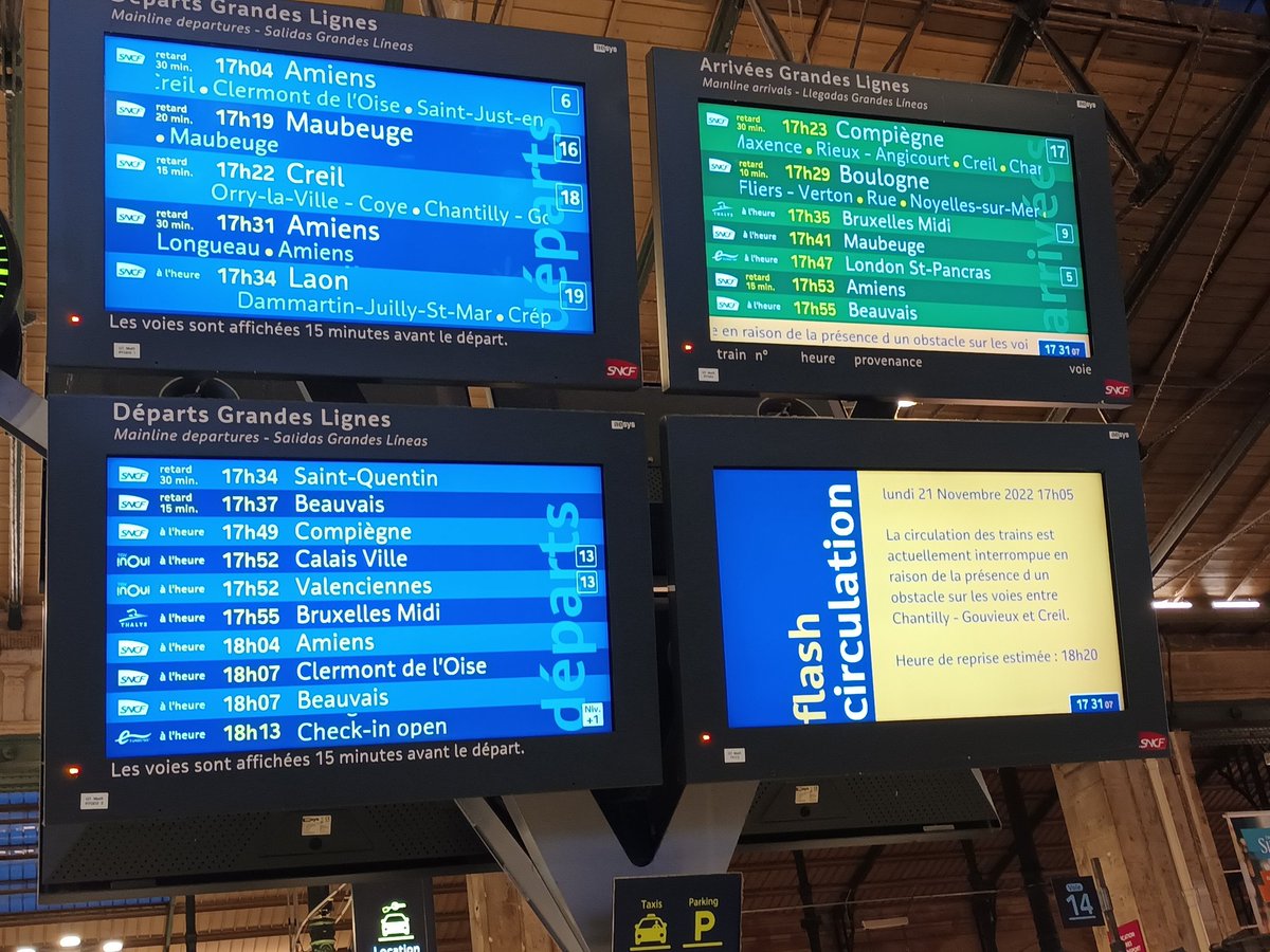 Et encore une magnifique soirée qui commence avec <a href="/SNCFTER/">SNCF TER</a> ! La médiocrité et le manque de professionnalisme toujours poussé aux maximum ! En sachant que ce matin déjà les trains n entraient pas en gare du Nord sans avoir au minimum 1h de retard ! Bravo vous êtes des champions !