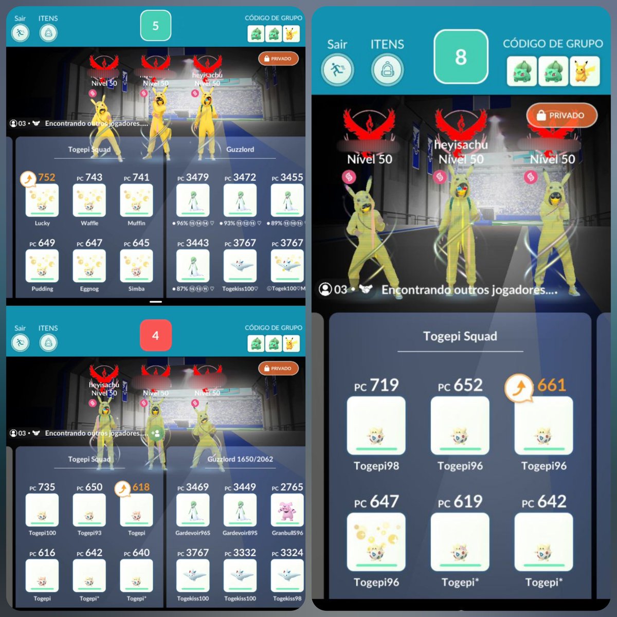 heyisachu's tweet photo. Beat Guzzlord with only Togepi team! 🥺🤧🥳
Special thanks to @talisnw08 for encouraging me 🥰 https://t.co/EDql3W3sLA