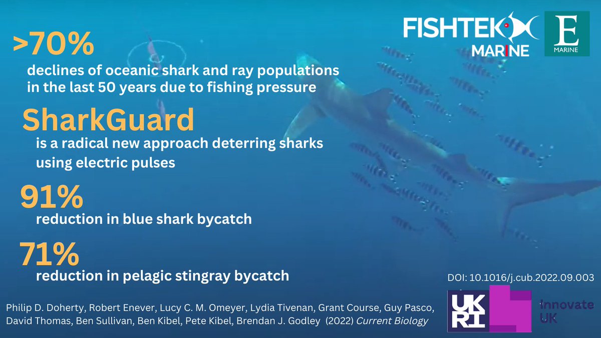 Please share! 🦈 Efficacy of a novel shark bycatch mitigation device in a tuna longline fishery by @Phil_D_Doherty @FishtekMarine @ExeterMarine out today 📢 #OpenAccess at link below sciencedirect.com/science/articl…