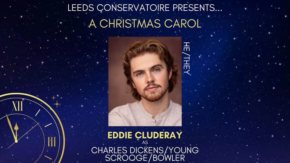 Introducing @eddiecluderay as “Charles Dickens” 👻🕯✨

“Marley was dead…to begin with"