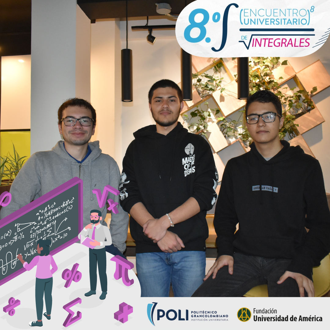 El jueves pasado Samuel Moreno, Nicolás Sepúlveda y Sergio García nos representaron en el 8° Encuentro universitario de Integrales, Samuel clasificó a la ronda final ocupando el 9no lugar entre 120. 

🎉El equipo quedó en el puesto 6 entre 44 universidades 
#OrgulloRosarista