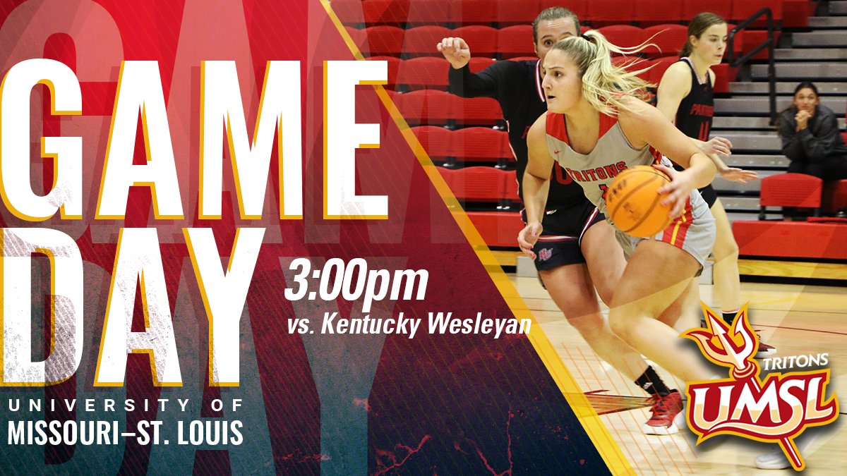 .<a href="/UMSLWBB/">UMSL WBB</a> is back at home for an afternoon matinee against Kentucky Wesleyan.
📍- St. Louis, Mo. (Mark Twain Building)
🎥- glvcsn.com/umsl
📊- umsltritons.com/sidearmstats/w…
#⃣ - #GLVCwbb #fearthefork #tritesup