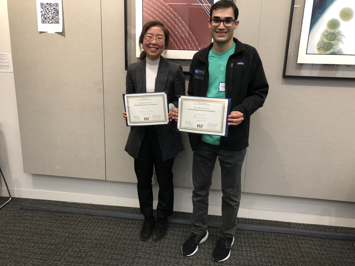 MIT Women+ in Chemistry (@mit_wic) on Twitter photo Last week was the 4th annual WIC+/CADI Poster Symposium! Thank you to our excellent team of volunteers for putting together yet another successful symposium, our amazing presenters, and our two poster prize winners, <a href="/axelovera1/">Axel O. Vera</a> and <a href="/sphwng/">Sophia Weng</a>! Looking forward to next year! Last week was the 4th annual WIC+/CADI Poster Symposium! Thank you to our excellent team of volunteers for putting together yet another successful symposium, our amazing presenters, and our two poster prize winners, <a href="/axelovera1/">Axel O. Vera</a> and <a href="/sphwng/">Sophia Weng</a>! Looking forward to next year!