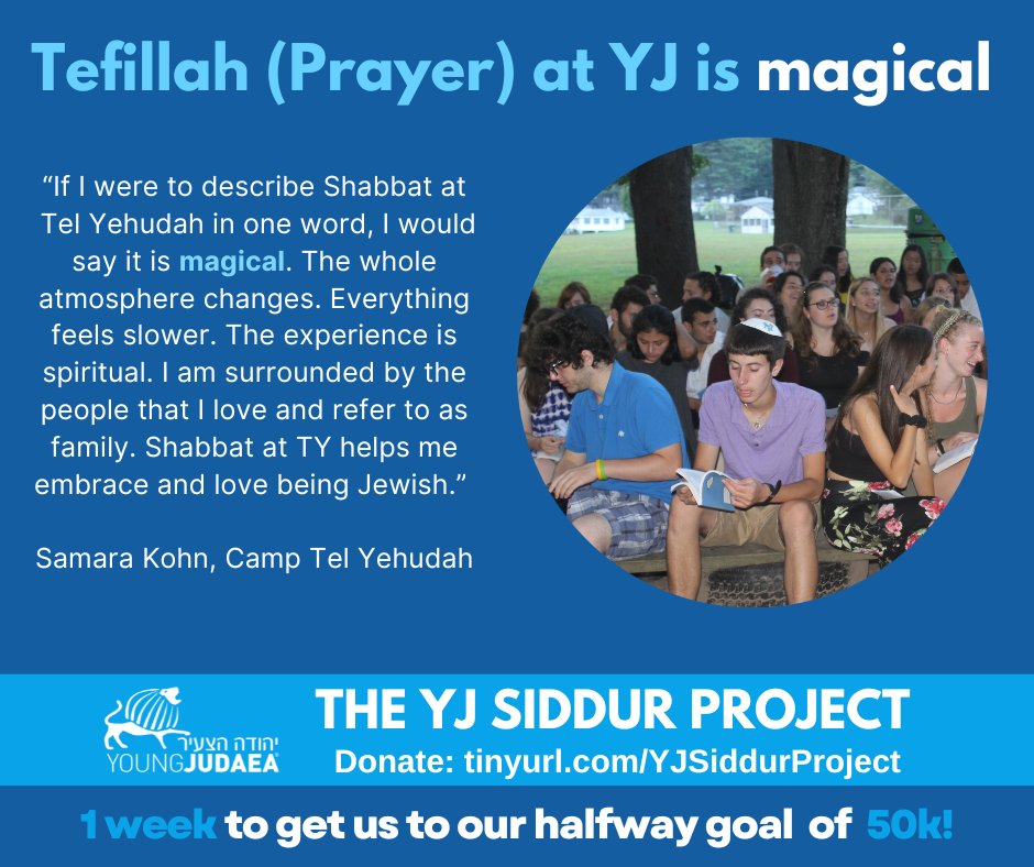 Tefillah at YJ is magical, and the siddur as at the core of it. Help fund the new YJ siddur! tinyurl.com/YJsiddurproject