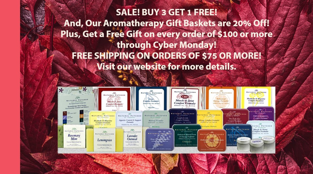 NaturalPatches's tweet photo. FALL SALE! #Thanksgiving #CyberMonday2022 #essentialoils #wellbeing #aromatherapy https://t.co/AO90VEL3ny https://t.co/XU0IxGhlcg