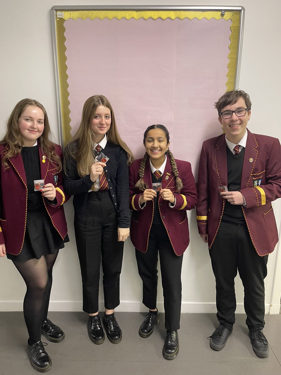 THE BADGES HAVE ARRIVED! 🎉 Introducing our <a href="/harrisacdundee/">Harris Academy</a> wider achievement ambassadors, Megan, Erin, Zara and Thomas. They’ll be working hard throughout the year to help promote wider achievement opportunities in school. They’ve been doing a great job so far! What a team 🤩🤩