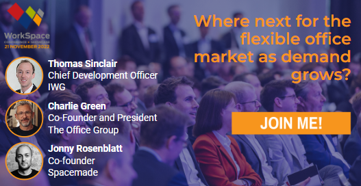 Our final session at #WorkSpacePW determines what’s next for the flexible office market as demand grows with <a href="/IWGplc_/">IWGplc</a>, <a href="/spacemade_co/">spacemade.co</a>, @TheOfficeGroup.

They will be breaking down what's driving the unique appeal &amp; growth in flex space &amp; what are the big trends shaping the sector?