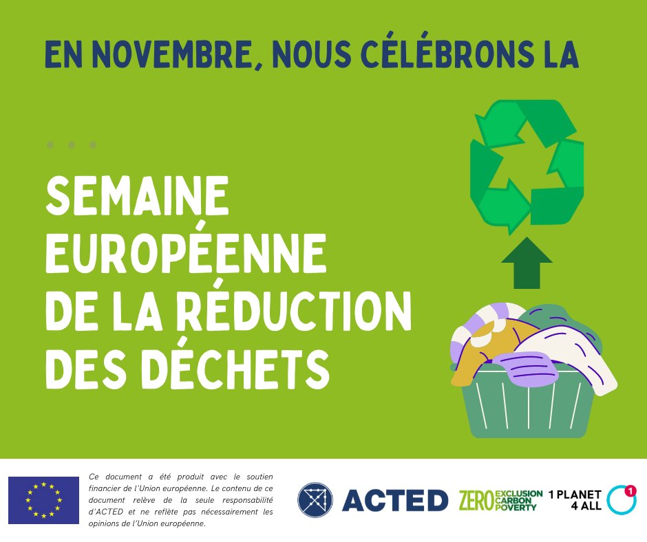 Du 19 au 27 Novembre c'est la Semaine européenne de la réduction des déchets (SERD)! Des évènements sont organisés dans toute la France, n'hésite pas à consulter ce site pour en trouver un près de chez toi : serd.ademe.fr/programmes
#1Planet4All #recycling #ClimateAction