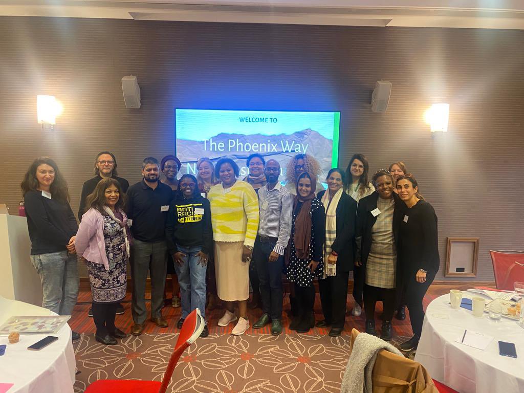 Our steering group consists of individuals who represent Black & minoritised communities. Those present were: Abu Shama Busola Afolabi Janett Walker Chikondi Mpokosa Arabia Bini Mahida Begum Salha Kaitesi & a massive thx to everyone who attended! #Rising #PhoenixWayNEC