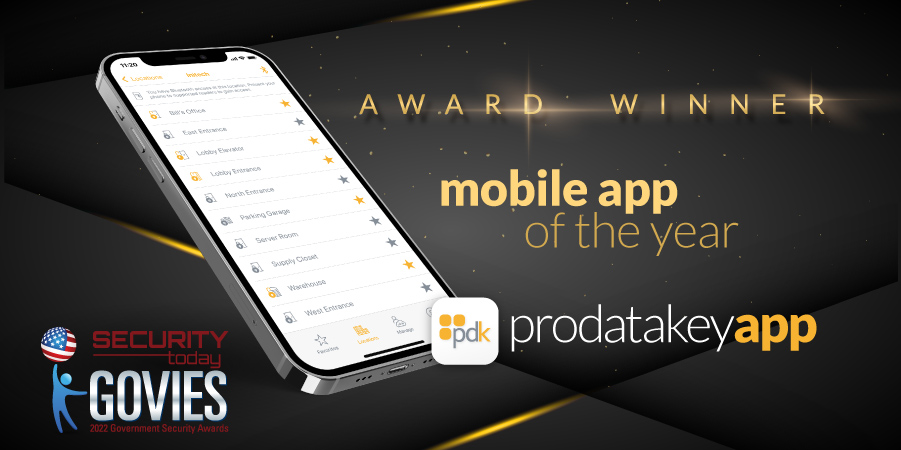 ProdataKey's tweet image. The Govies have awarded the ProdataKey App as the top Mobile App in the security industry! Read more about this award in our bio!
bit.ly/3gkZGNJ
#prodatakey #pdk #accesscontrol #mobileaccesscontrol #awards #securityindustry #cloudbased #lowvoltagenation #lowvoltage