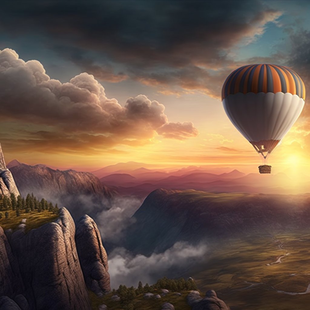 PicturesBeyond's tweet photo. Hot air Balloon ❤️❤️

#hotairballoon #ballon #aiart #midjourney #dalle2 https://t.co/qMpNT3HfN8