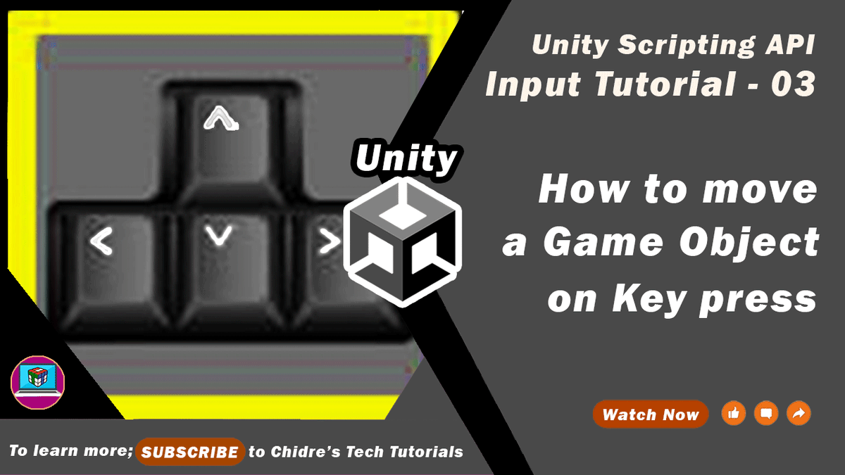 ManjunathChidre's tweet photo. How to Move a Game Object on Keypress in Unity. Watch Now: https://t.co/p760y4l3Dv
#unity #unity3d #madewithunity #gameengine #gamedesign #gamedevelopment #gamecoding #gamedesigner #gamedeveloper #gameprogrammer #gameprogramming #gamedev #indiedev #game #gamer #digitalart https://t.co/pODpdj6iMm