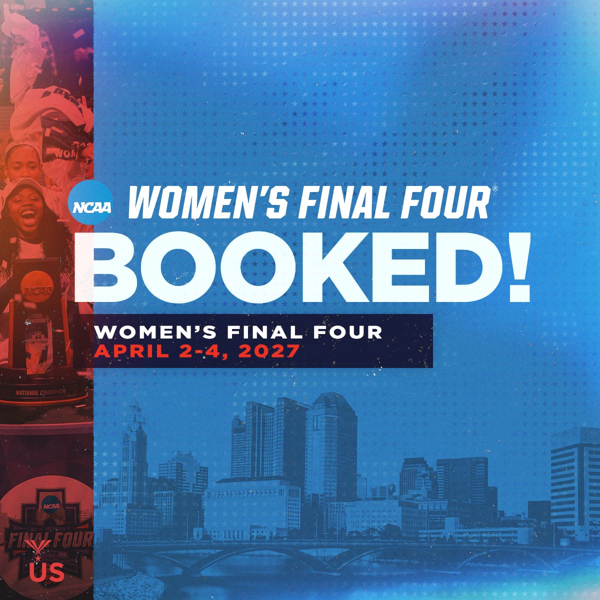 ColumbusSports's tweet photo. RUN IT BACK!

The @WFinalFour is coming back to Columbus in 2027! 

https://t.co/AP1ML66nZg

#WFinalFour | #NCAAWBB https://t.co/VEpM9hNypJ