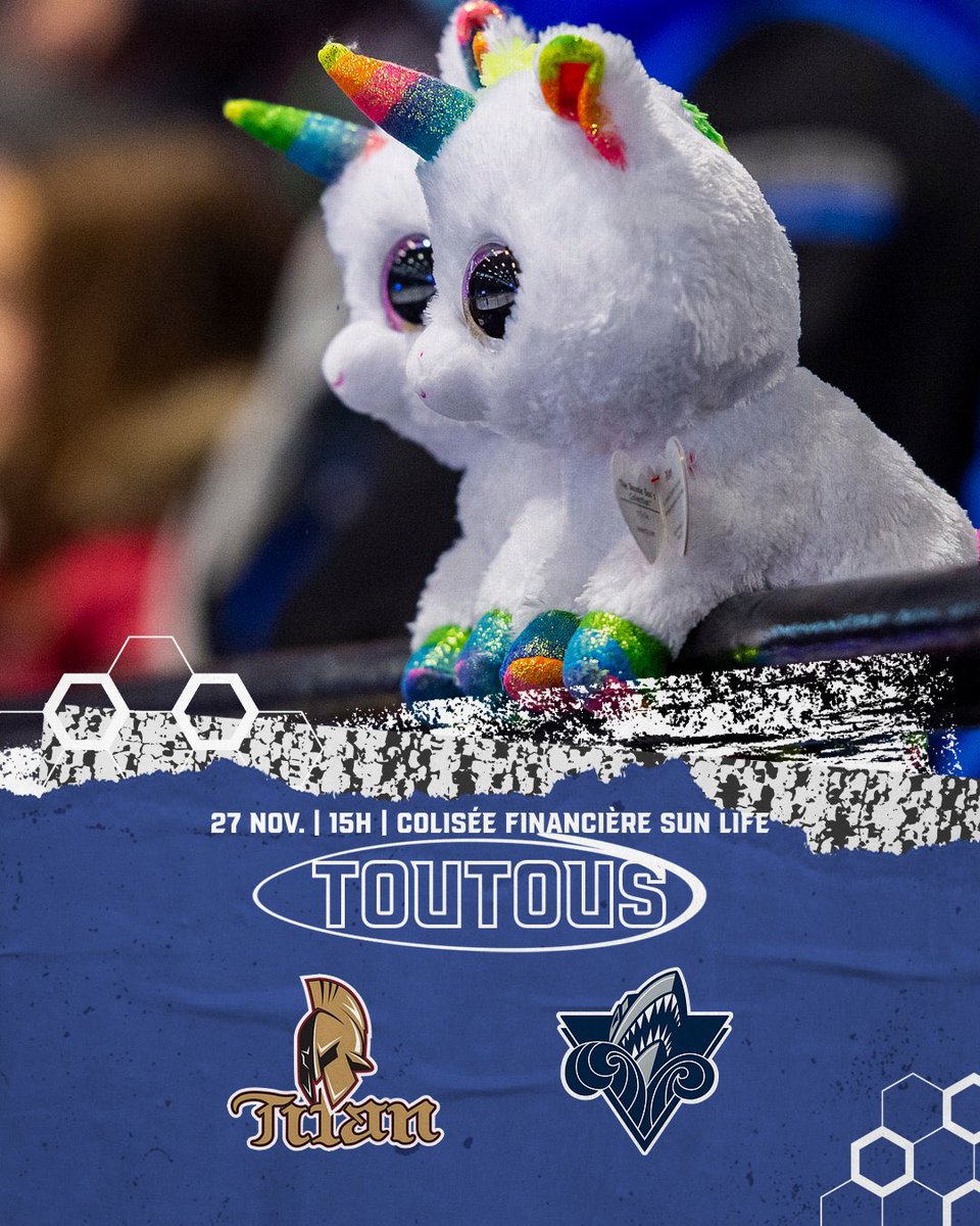 oceanicrimouski's tweet photo. Un rendez-vous annuel à ne surtout pas manquer, ce dimanche 27 novembre dès 15h, alors que L’Océanic recevra la visite du @ABTitan. 🧸

Pour assister à l’avalanche de peluches
👉 https://t.co/U2uLp4dwmR

🌊 #GoNicsGo https://t.co/dmKEyQtyfk