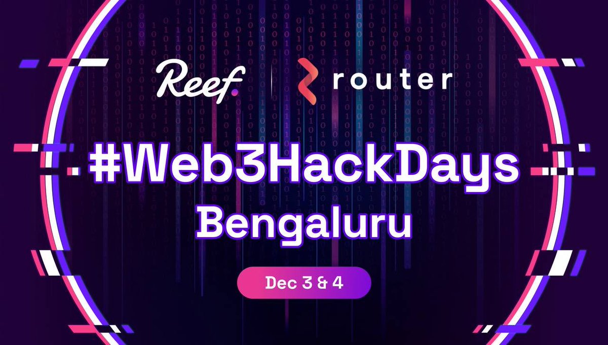 Reef_Turkey's tweet photo. Reef olarak ortağımız @routerprotocol ile birlikte #Web3HacksDays gemisine binmek için çok heyecanlıyız !
✅ Router, sorunsuz bir şekilde köprüleme çözümleri sağlamayı amaçlayan bir cross-chain likidite altyapı ilkelleri paketi inşa ediyor.
👉https://t.co/LTNXNxypaS https://t.co/eXh6CMKJQB