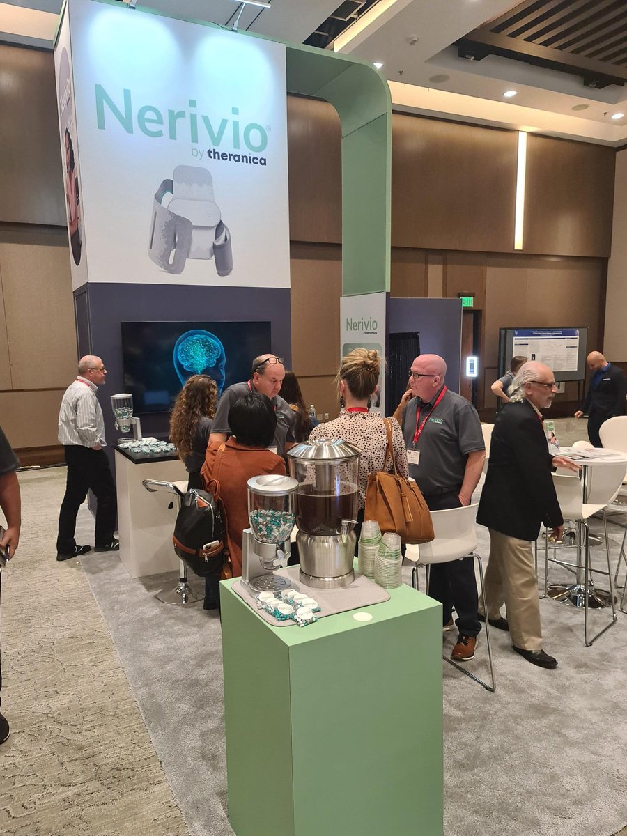 Theranica's tweet photo. Thank you @ahsheadache for hosting this great event! An exciting weekend filled with networking and showing others what #Nerivio is all about.  See you all next time!🧠 https://t.co/FjjidQTCua