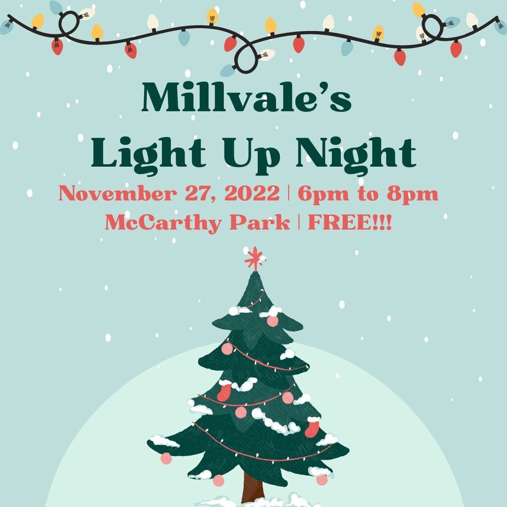 MillvaleBorough's tweet photo. SAVE THE DATE!
MILLVALE’S COMMUNITY LIGHT UP NIGHT brought to you by @millvale_borough_cdc 
Please join us!
November 27th at 6 - 8 PM McCarthy Park
We will kick off the holiday season by decorating our community tree and enjoying festive fun to get into … https://t.co/WP6P686N8J https://t.co/JyWUYnRVWs
