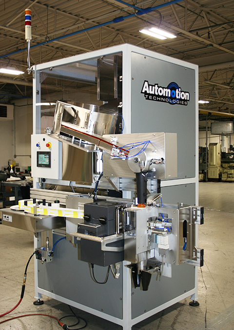 HPT_Pharma's tweet photo. We've been busy since coming back from Pack Expo Chicago! Automotion is putting the finishing touches on another print &amp; apply label applicator this time heading for an online fill pharmacy. https://t.co/YeLU88aRAz