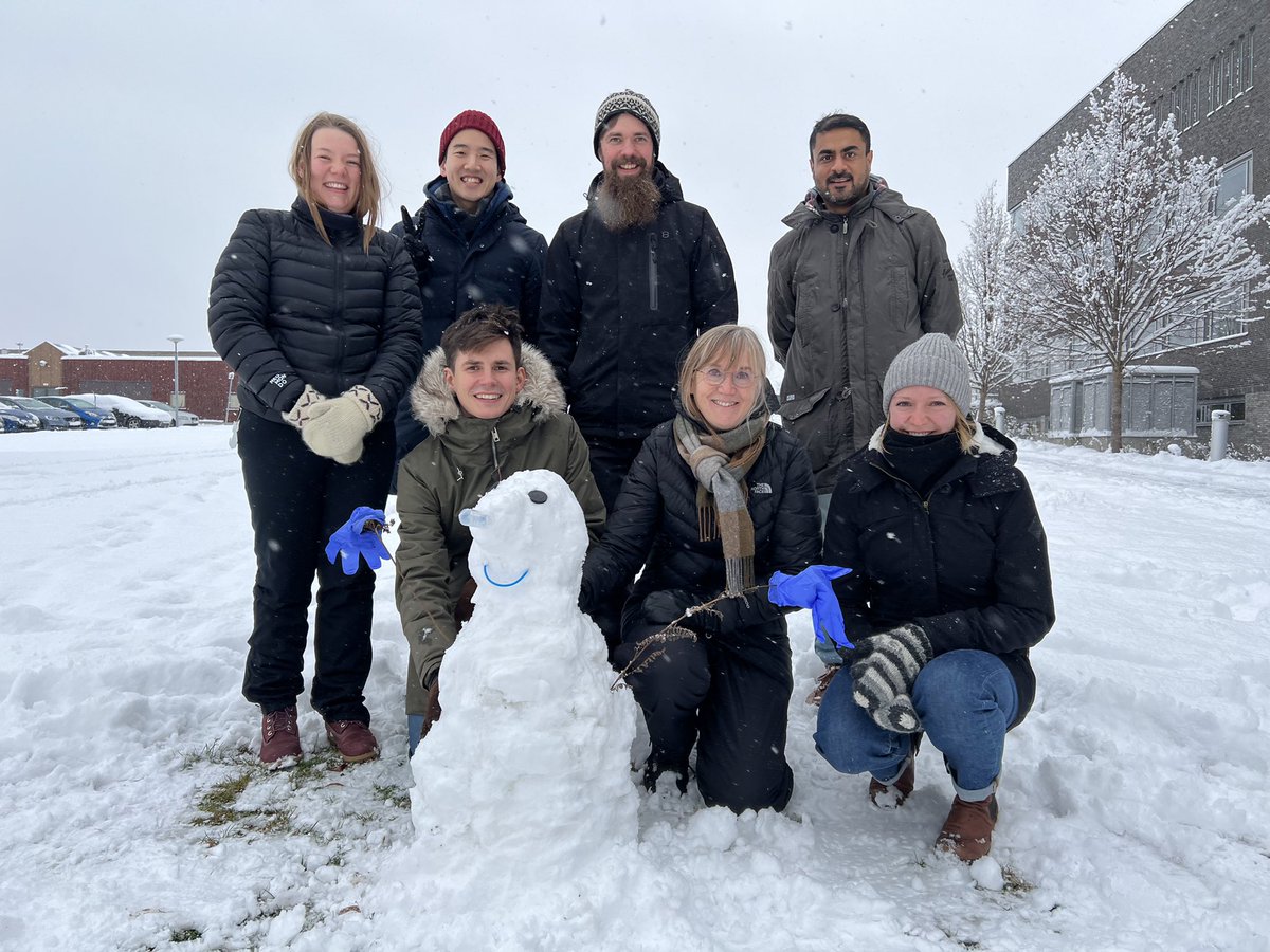 Winter finally arrived in Uppsala, and also a new member in the AMB team ☃️