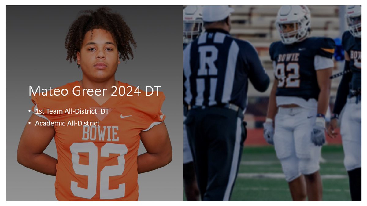 1st Team All-District selection <a href="/Mateo_Greer64/">Mateo Greer</a> #eat #family