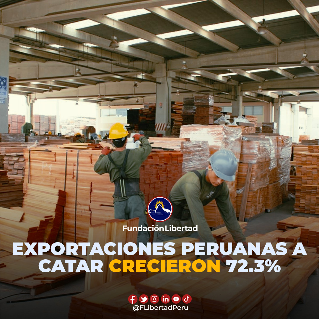 FLibertadPeru's tweet image. #EXPORTACIONES | Los envíos peruanos a Qatar sumaron 491,676 dólares entre enero y setiembre de este año, lo cual significó un incremento de 72.3% respecto al mismo periodo de 2021 (285,420 dólares).

#ComercioExterior #ProductosPeruanos #Peru #Catar2022 #Qatar2022 #Mundial2022