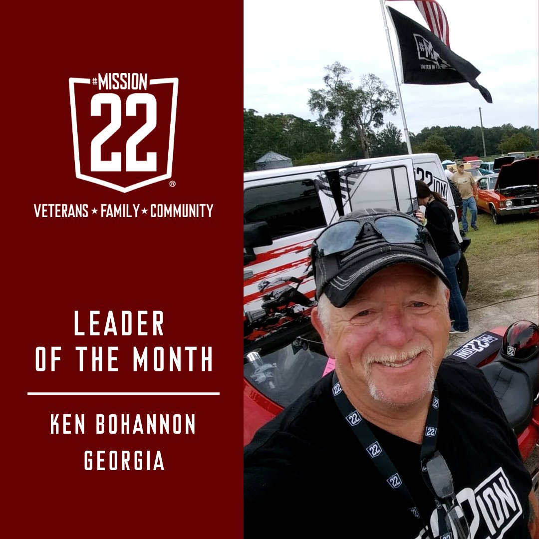 It's time to shine a spotlight on November's #LeaderOfTheMonth. Ken Bohannon, or Mr. Ken as he is affectionately called, organizes an event every year to honor his son. It's powerful to see Ken's purpose in action 🇺🇸

#LOTM #M22 #Mission22#CelebrateVolunteers #UnitedWeHeal