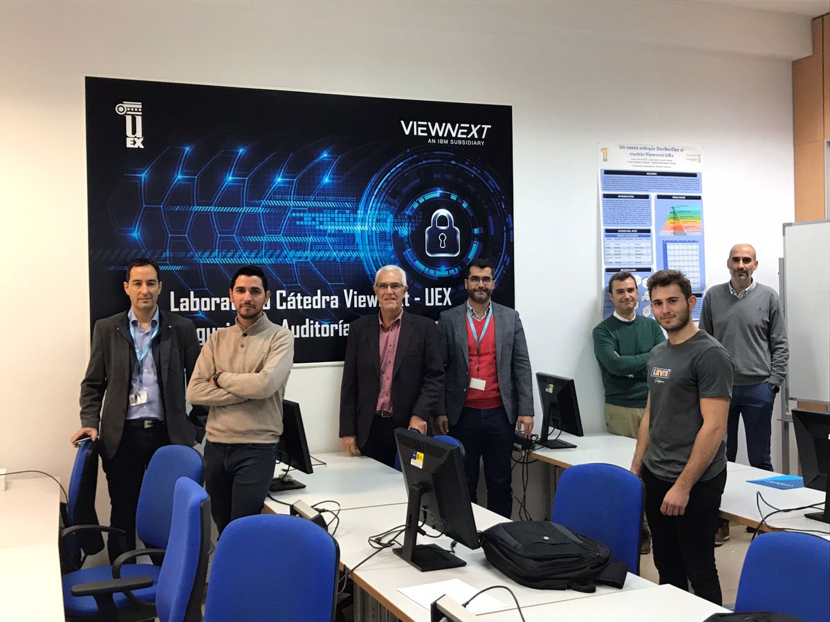 Esta mañana hemos mantenido la reunión anual de coordinación entre <a href="/viewnext/">Viewnext</a> y <a href="/CatedraVIEWNEXT/">Cátedra VIEWNEXT-UEx</a> <a href="/EPCC_Unex/">Escuela Politécnica CC</a>. Magníficas sinergias y perspectivas estupendas para afrontar los nuevos retos de #ciberseguridad #DevSecOps