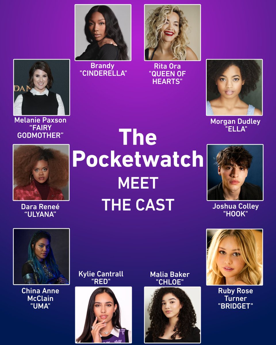 JUST ANNOUNCED: Brandy, Rita Ora, Malia Baker, Ruby Rose Turner, Morgan Dudley, Joshua Colley and Melanie Paxson have joined the cast of “The Pocketwatch!” #DisneyDescendants #DisneyPlus #DisneyBrandedTelevision